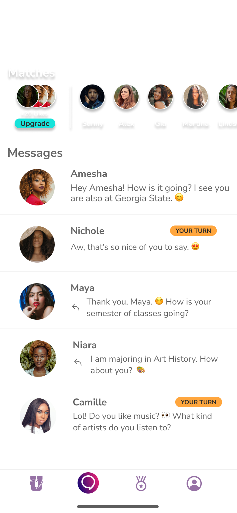 Kampus — Matches